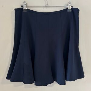 Vintage Michael Kors Crepe A-Line Mini Skirt - Navy - Size 8